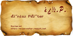 Énisz Péter névjegykártya